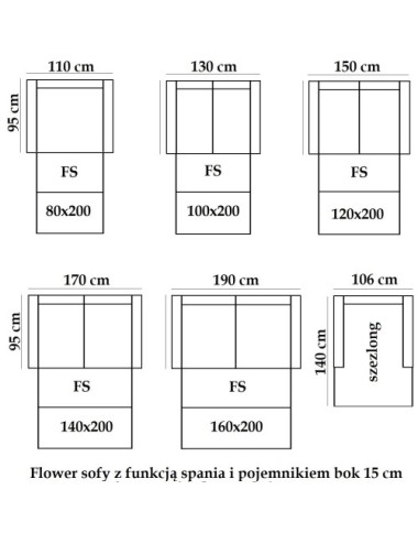 Sofa ze ściąganym pokrowcem - Flower 186