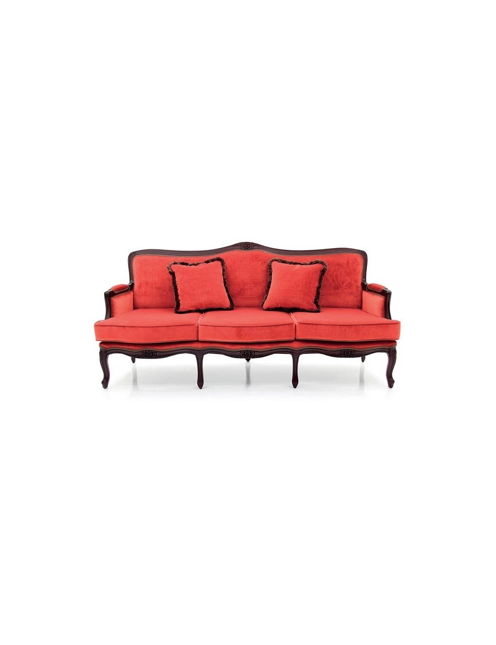 Cloe velvetowa sofa na wysokich nóżkach