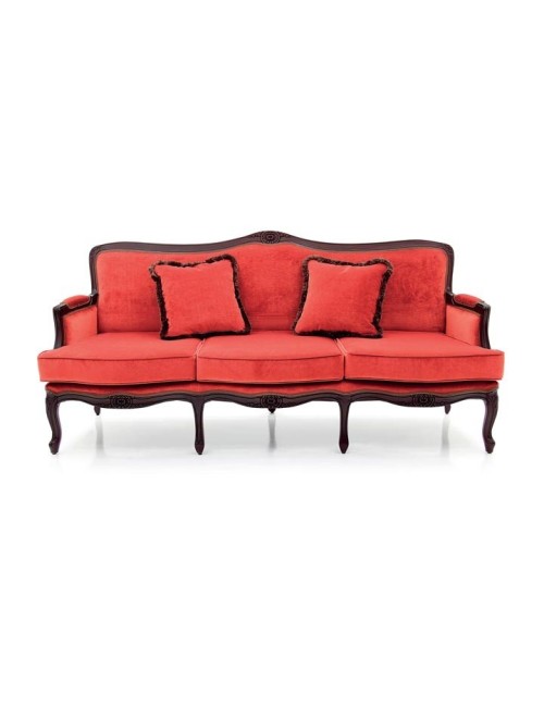 Cloe velvetowa sofa na wysokich nóżkach