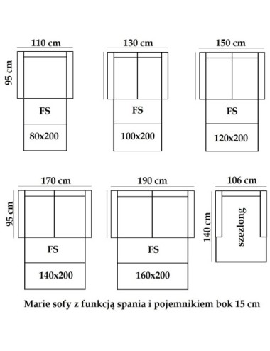 Sofa klasyczna ze ściąganym pokrowcem - Marie 186 cm