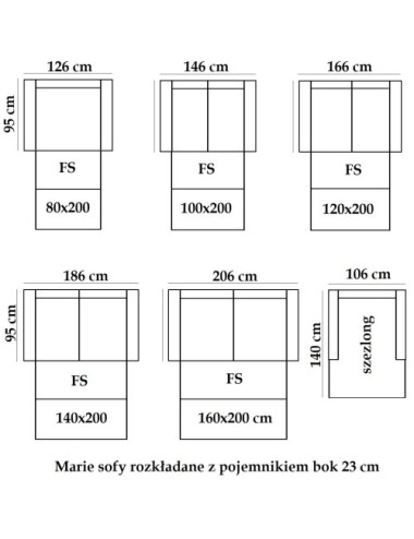 Sofa klasyczna ze ściąganym pokrowcem - Marie 206 cm