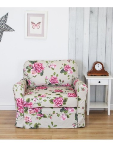 Sofa Vintage ze zdejmowanym obiciem Flower 110