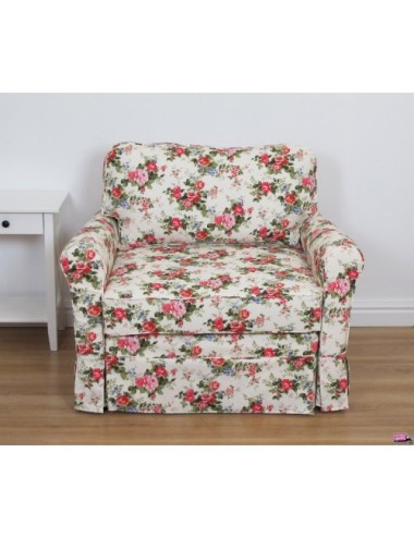 Sofa Vintage ze zdejmowanym obiciem Flower 110