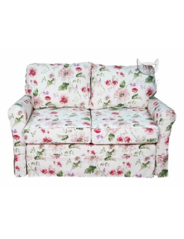 Sofa klasyczna ze ściąganym pokrowcem wąski bok - Flower 130