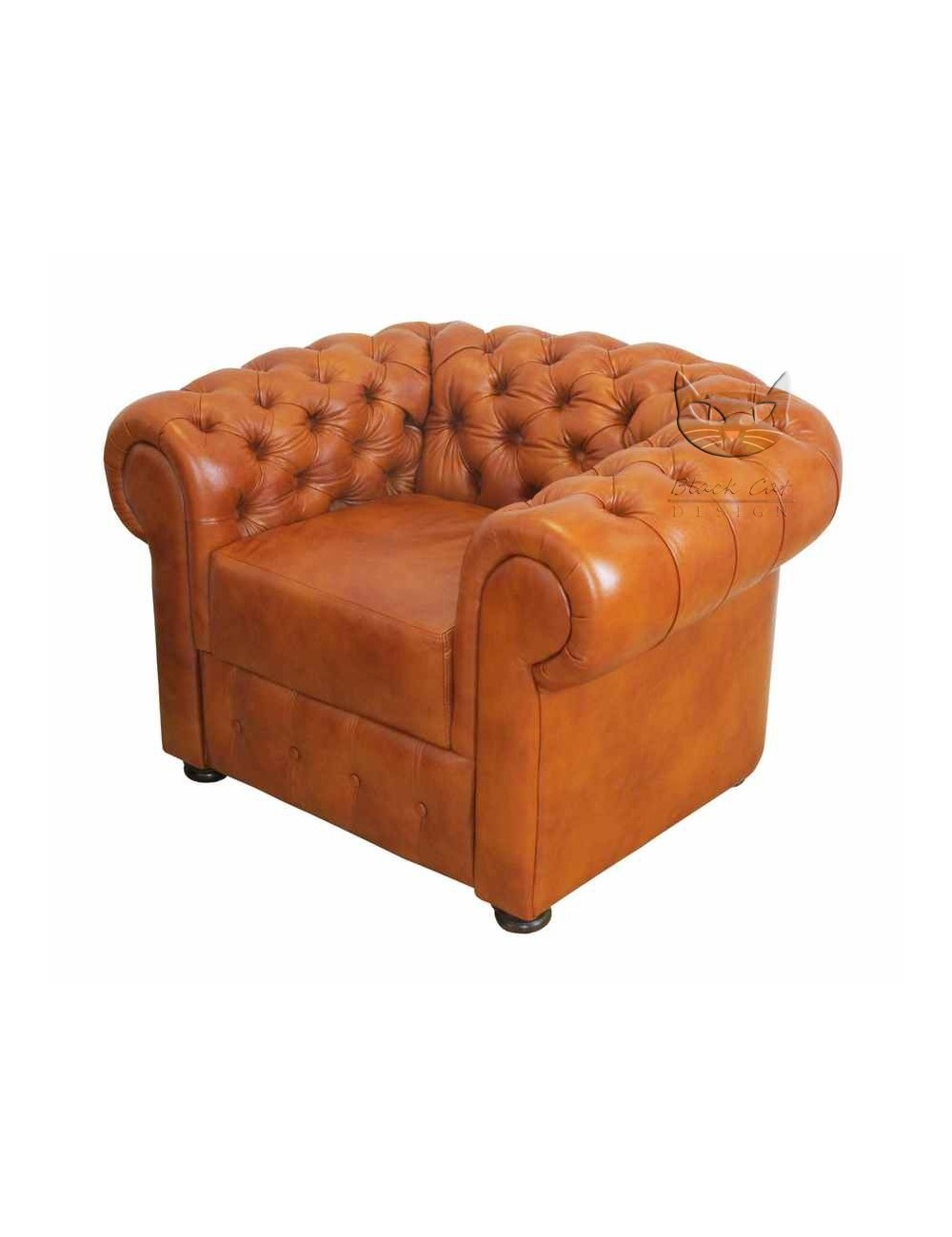 Fotel chesterfiled - chesterfield  Retro