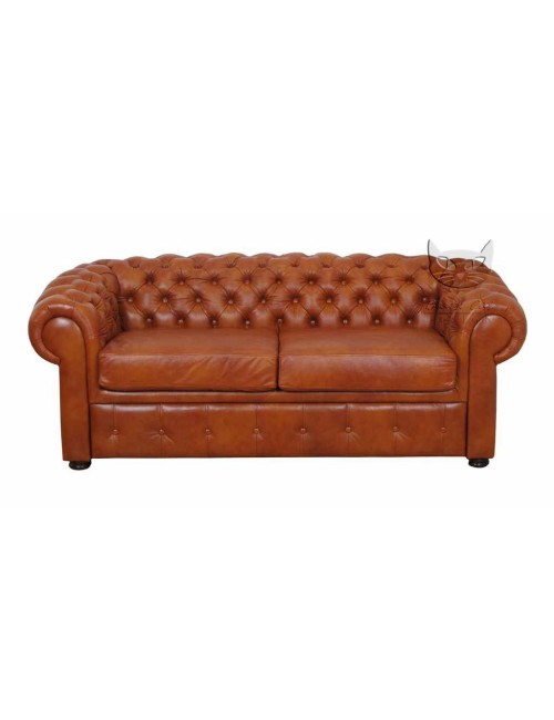 Skórzana sofa chesterfield - Chesterfield Retro 230