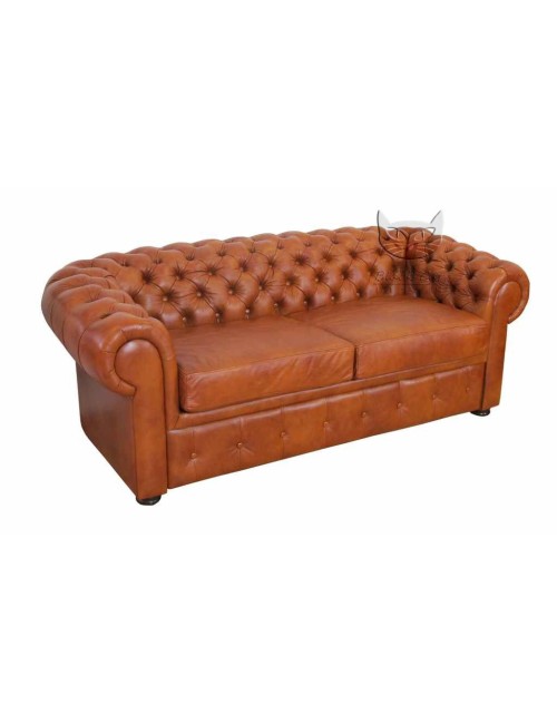 Skórzana sofa chesterfield - Chesterfield Retro 230