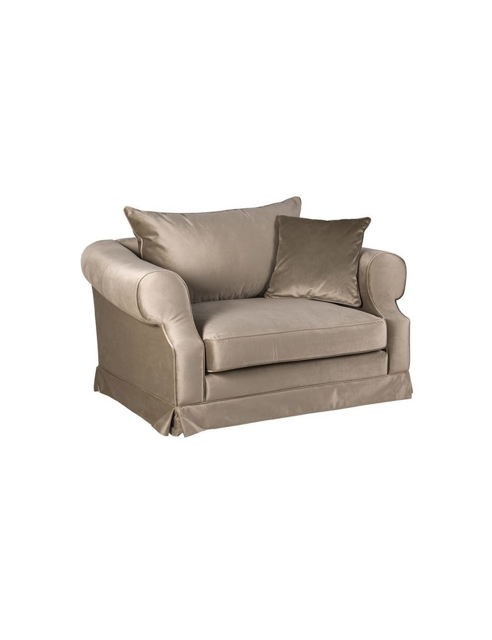 Castello 150 cm - mała sofa z falbaną