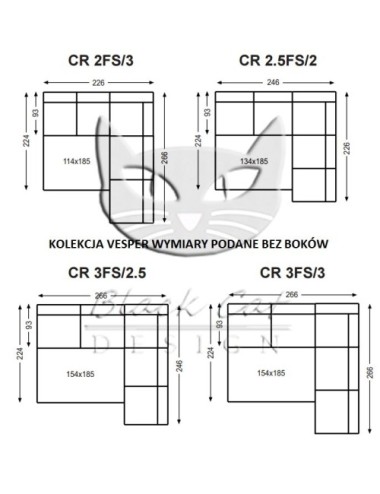 Venice skandynawski narożnik do spania