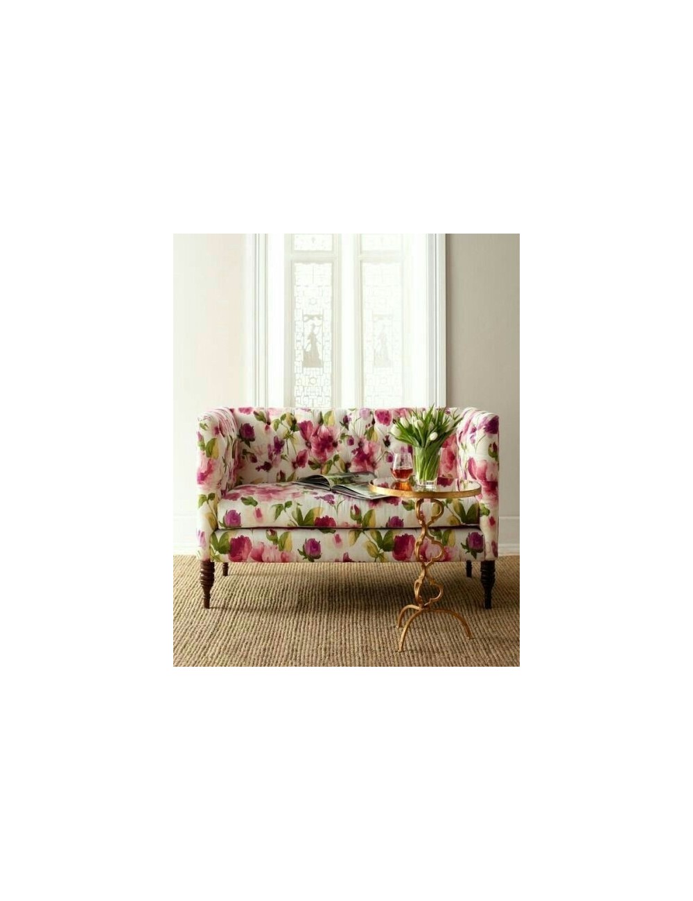 Pikowana sofa w kwiaty Honey