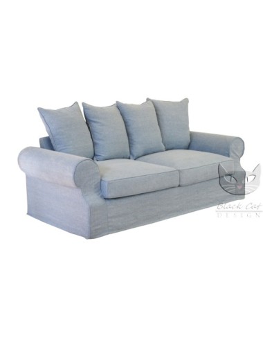 Emma 150 cm - sofa z pokrowcem i funkcją spania