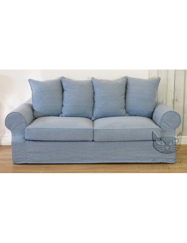 Emma 150 cm - sofa z pokrowcem i funkcją spania