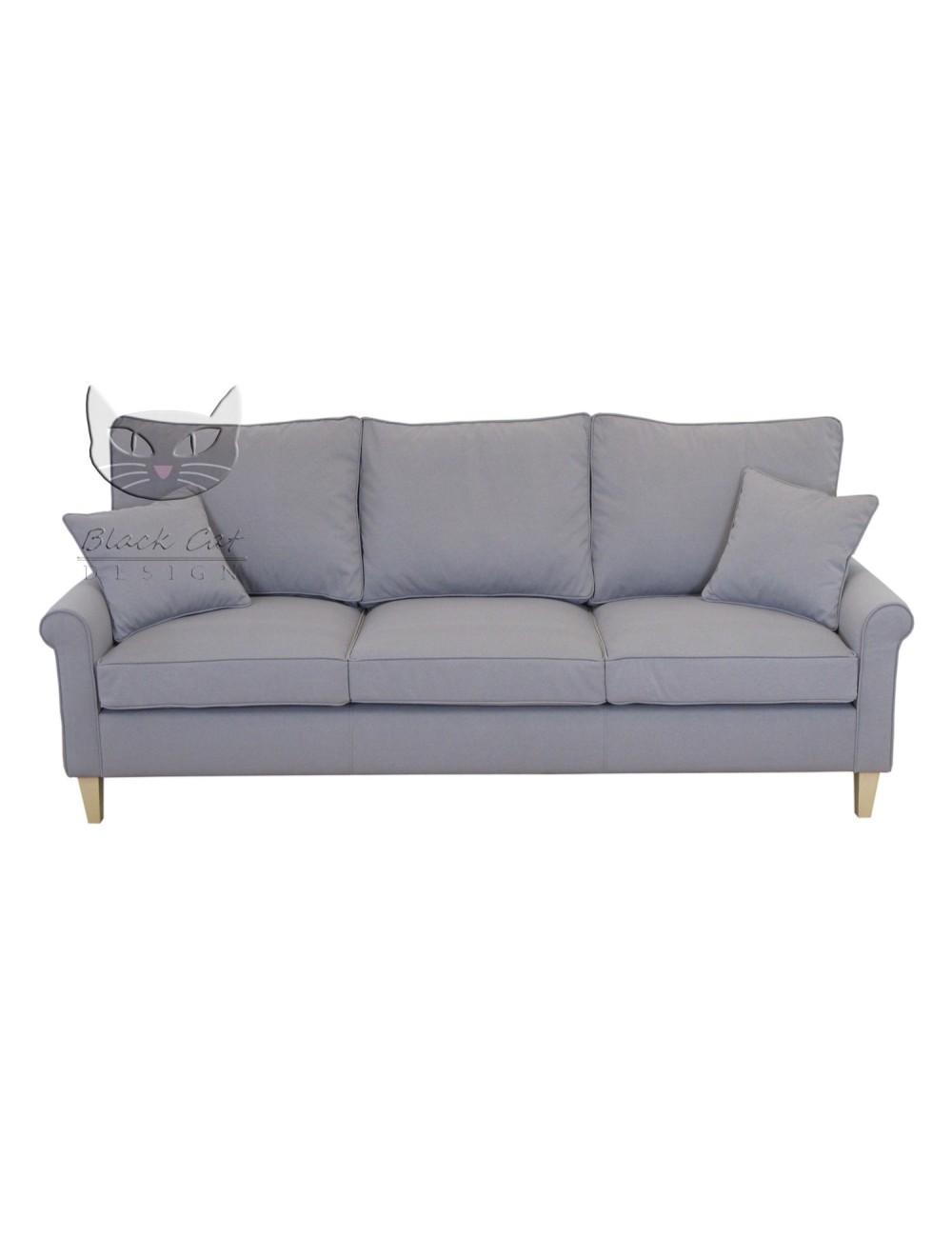 Aramis 240 cm - nierozkładana sofa do salonu na wysokich nóżkach