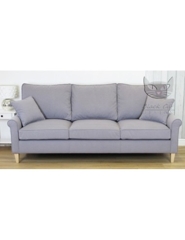 Aramis 240 cm - nierozkładana sofa do salonu na wysokich nóżkach