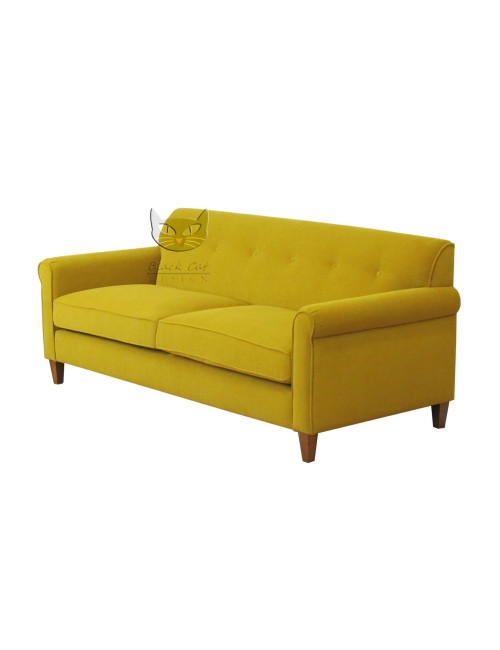 Sofa vintage z pikowanym oparciem Meg 205