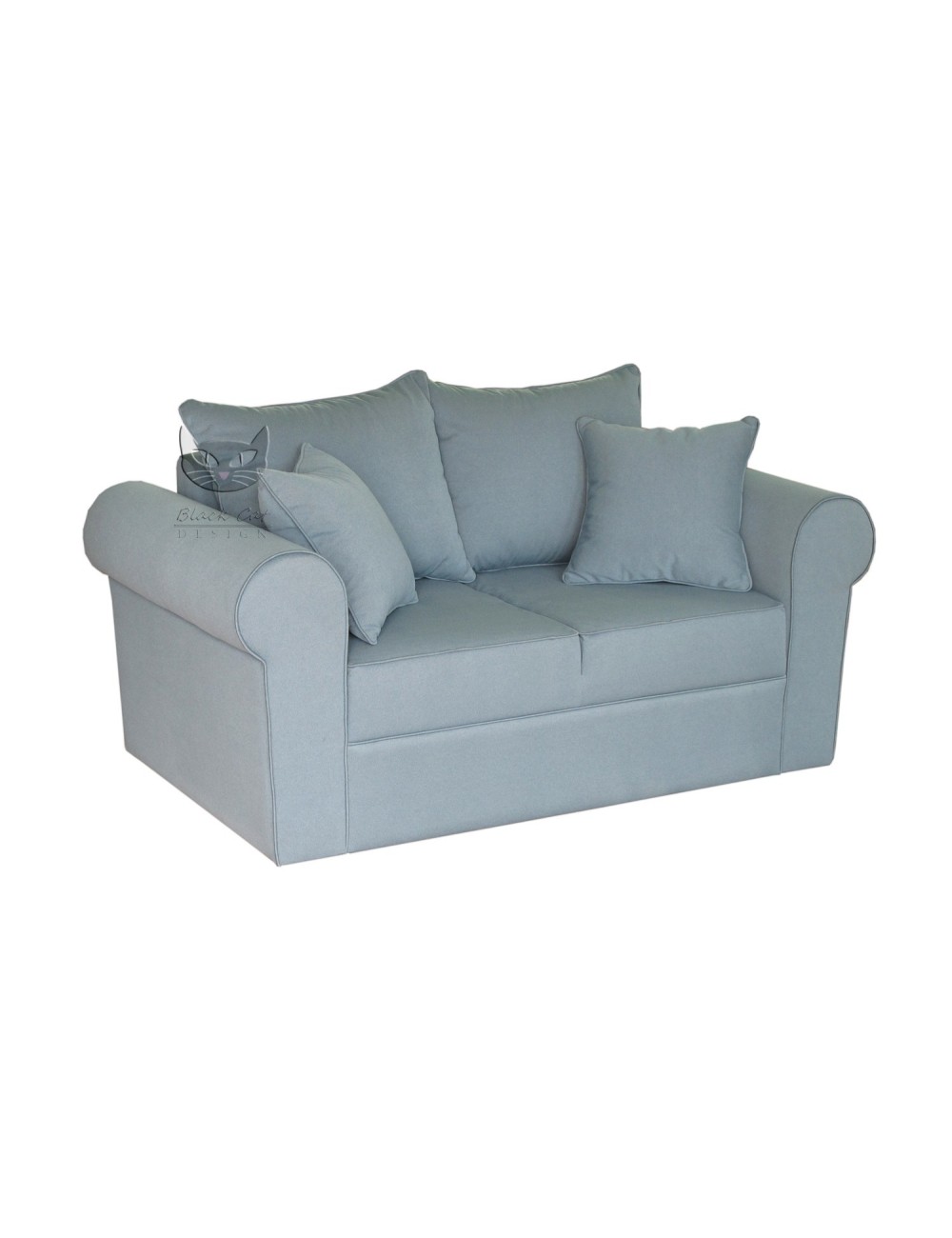 Szara  klasyczna sofa Rosaly 160