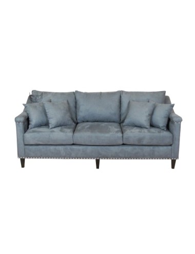 Nierozkładana szara stylowa sofa Leonia 220 cm