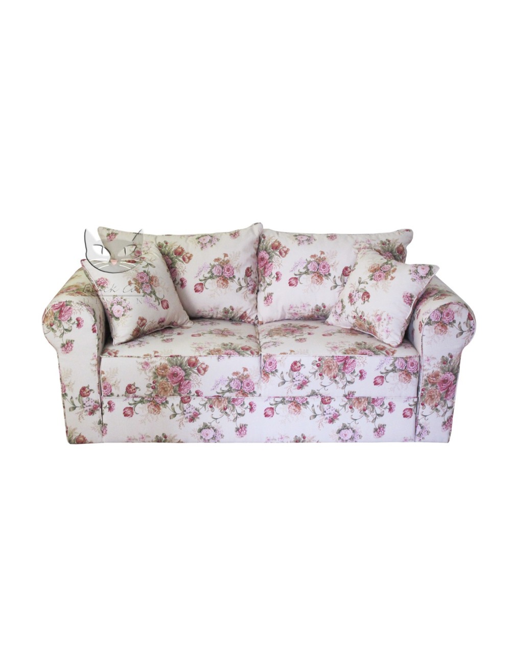 Rozkładana Sofa w Kwiaty Rosaly 186 w Stylu Prowansalskim