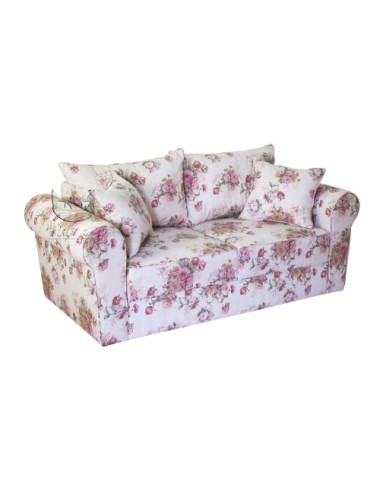 Rozkładana Sofa w Kwiaty Rosaly 186 w Stylu Prowansalskim