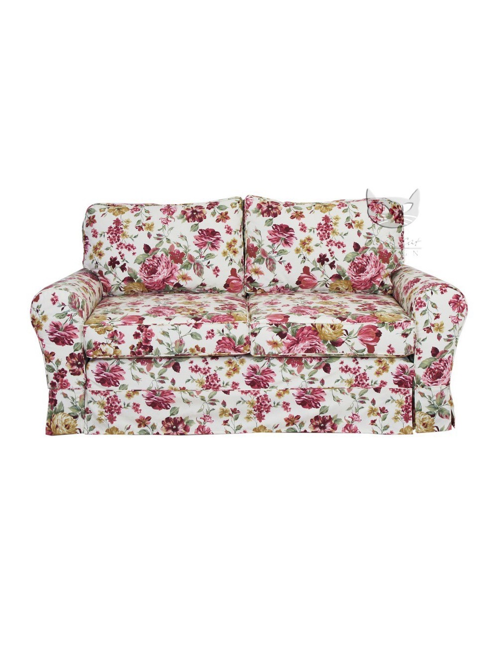 Prowansalska sofa nierozkładana - Flower 206