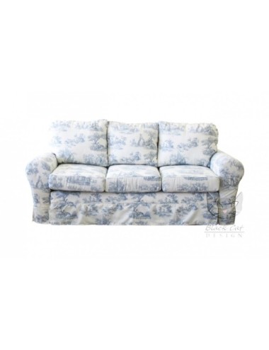 Prowansalska sofa nierozkładana - Flower 206