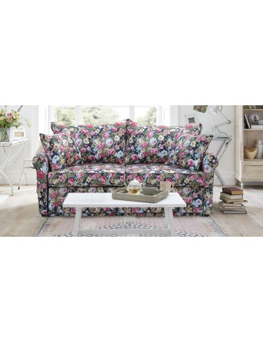 Rosaly 170 rozkładana sofa w naturalnych tkaninach z lnem