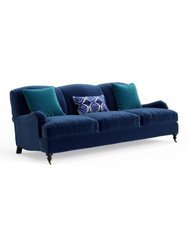 Paxton atramentowa sofa na wymiar w stylu Hampton