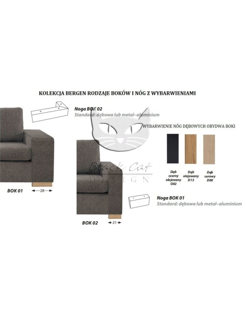 Narożnik Bergen w skórze naturalnej 320x232 cm