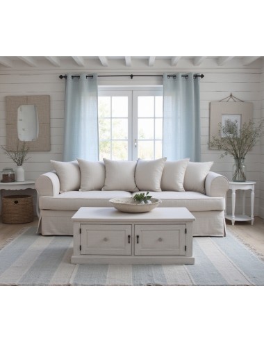 Elegancka sofa w lnianej tkaninie Samantha 270