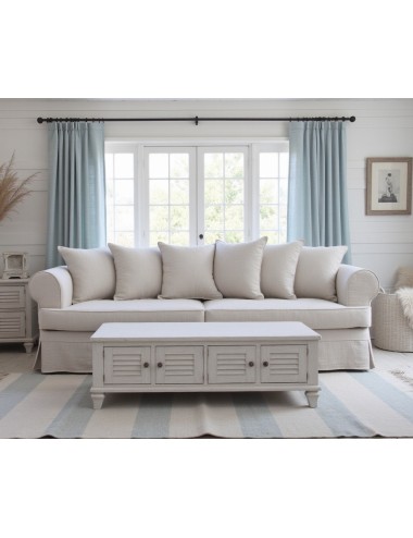 Elegancka sofa w lnianej tkaninie Samantha 270