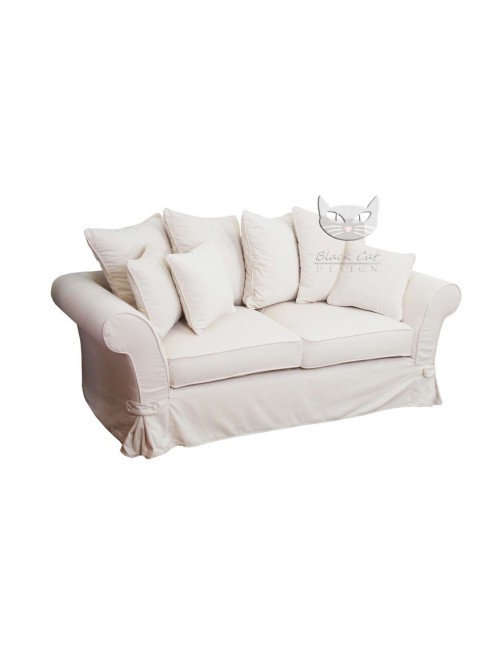 Prowansalska sofa do spania ze ściąganym fartuchem - Federica 190