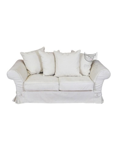 Prowansalska sofa do spania ze ściąganym fartuchem - Federica 190