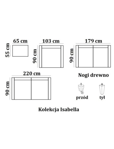 Fotel francuski - Isabella